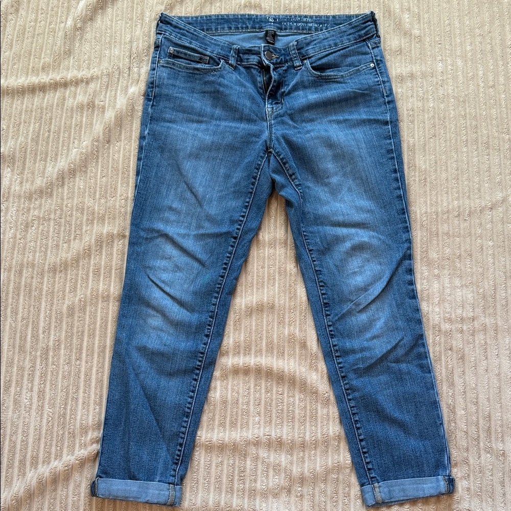 Stylish Blue Cropped Women's Jeans